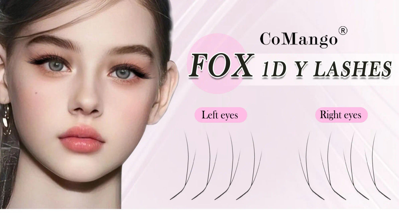 Description Picture 3 of itemLC/C/D Curl Fox Y Shaped V Type Eyelash Extension 8-13Mix False Lashes Premade Volume Fan Lashes Beauty Cilios