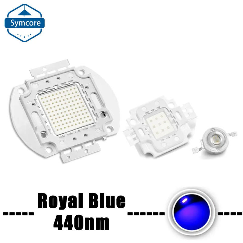 Description Picture 3 of itemHigh Power 1W 3W 5W 10W 20W 30W 50W 100W Royal Blue 440nm LED Grow Chip Lamp Source Emitter Bulb For DIY LED Plant Grow Light