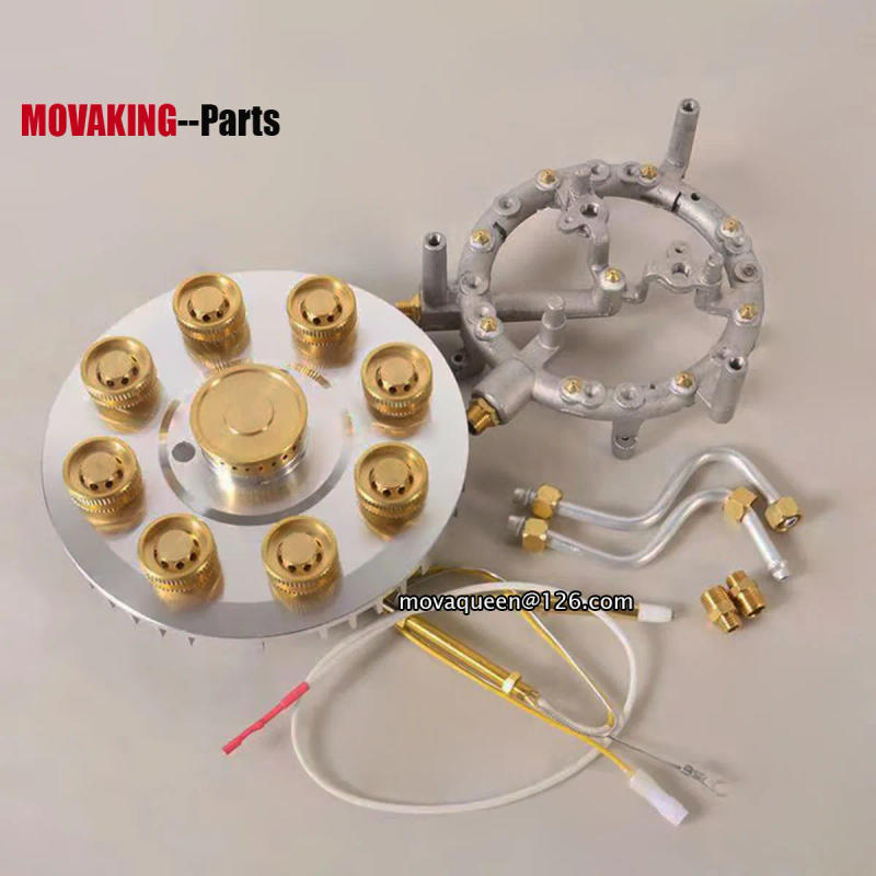 Description Picture 3 of itemEmbedded Type NG LPG 9 Head Fierce Fire Gas Stove Head Gas Burner