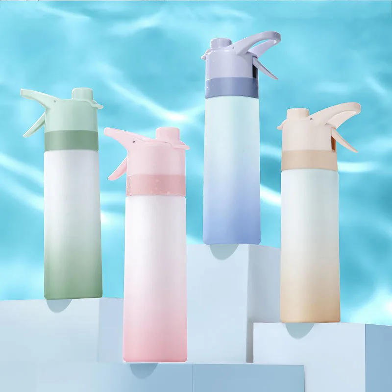 Description Picture 4 of item650ml Spray Water Bottle Portable Outdoor Sport Water Bottle for Girls Gym Fitness Drinking Drinkware Hiking Riding Water Bottle