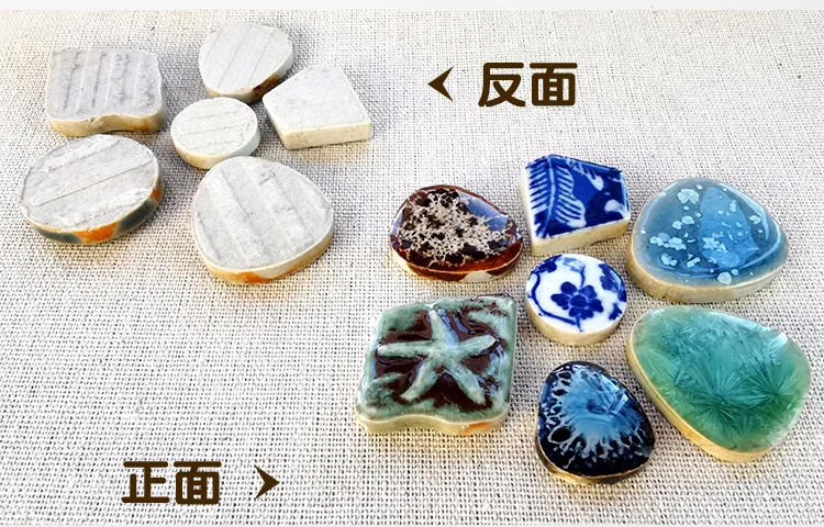 Description Picture 4 of item100g Oval Ceramic Mosaic Tiles Multi Color Mosaic Piece DIY Mosaic Making Stones for Craft Hobby Arts Home Wall Decoration arte