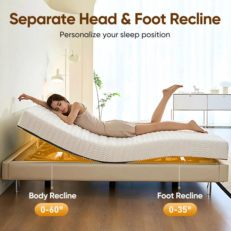 Description Picture 4 of itemTXL King Size Adjustable Bed Frame Bed Base Compatible With Most Mattresses for Living Room Bedroom Furniture