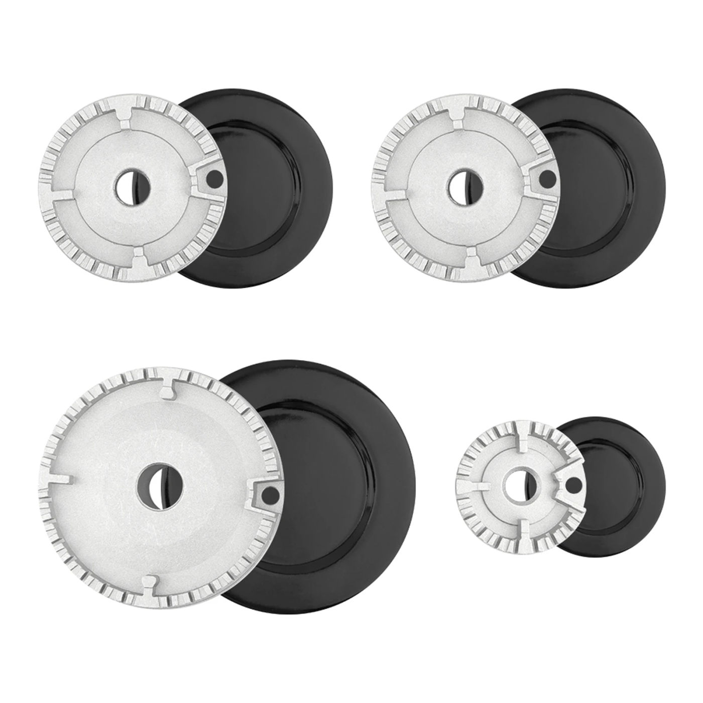 Description Picture 4 of itemSet of 4 Range Burner Covers Lids Portable, Cooktop Burner Caps for Gas Stove Replacement Part Cooker Hat