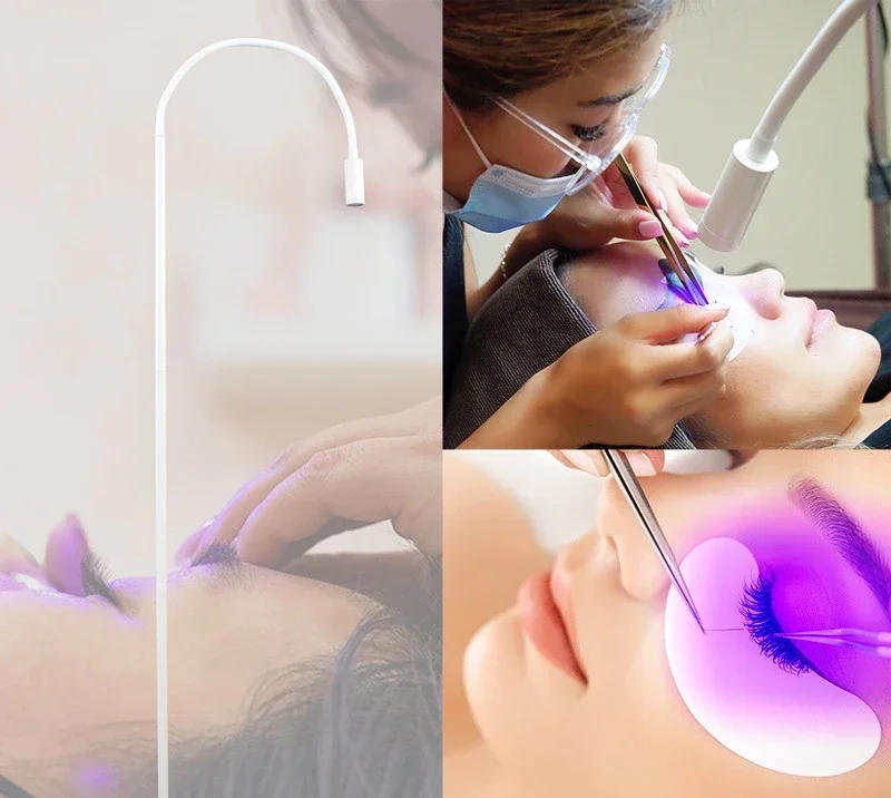 Description Picture 2 of itemModern Minimalism LED UV Purple Line Adhesive Curing Lamp Beauty, Nail, Eyebrow, False Eyelash Grafting Foot Step LED Floor Lamp