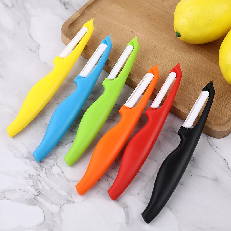 Description Picture 2 of item1Pc Fruit & Vegetable Peeler Ceramic Melon Peeler Multi-Functional One Piece Plane Fruit & Vegetable Peeler Kitchen Tools