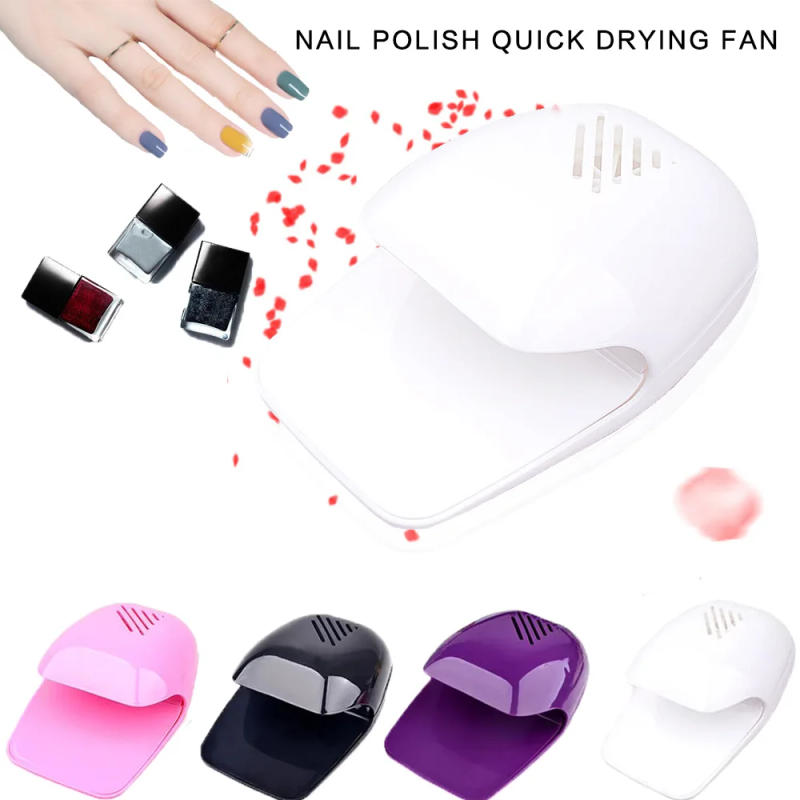Description Picture 2 of itemAir Dryer Nail Polish Portable Glue Dry Battery Fan Drier Fast Drying Machine Travel Polish Blow Cooler Touch Type Manicure Tool