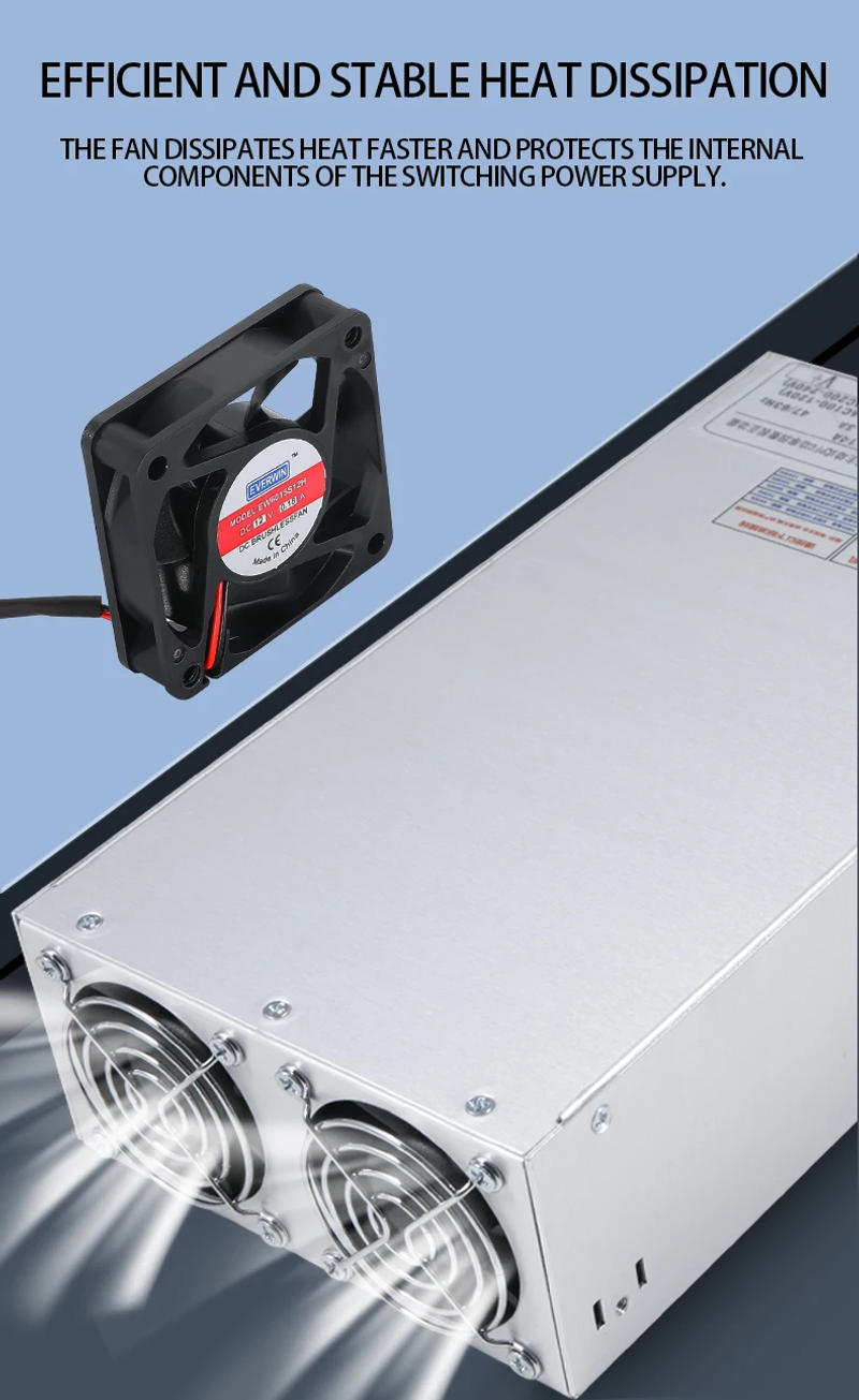 Description Picture 5 of itemMZMW PFC Switching Power Supply RSP 2000W 24/36/48/60/72/110/220V AC/DC Current&Voltage Adjustable Regulator Transformer SMPS