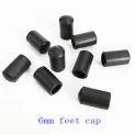 Round 6 8 10 12 14 16mm Plastic feet cap chair steel tip protector rubber cover pin tube insert end steel wire protector