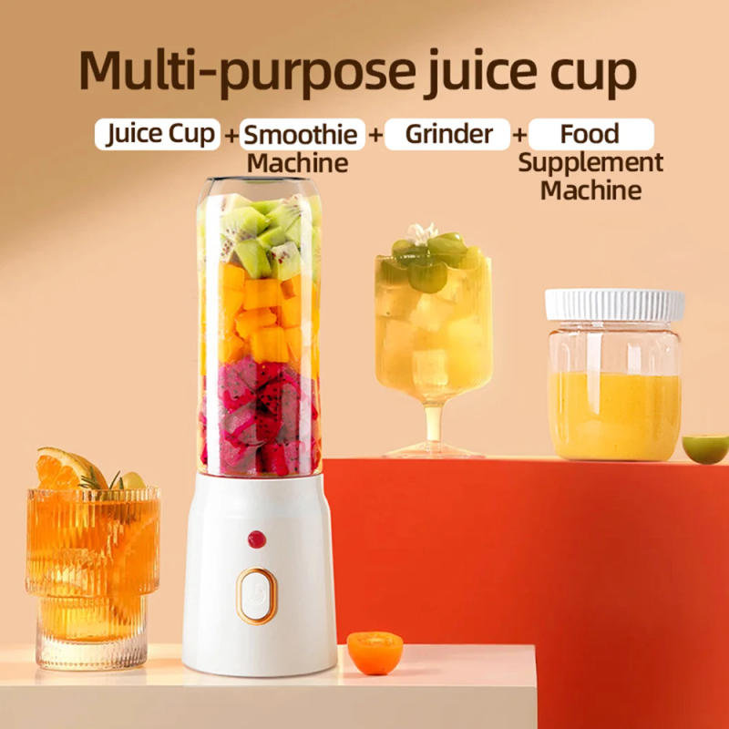 Description Picture 5 of itemPortable Wireless Blender Electric Fruit Juice Machine For Orange Ice Crushing 10 Blades Auxiliary Food Machine 1500mA Mixer