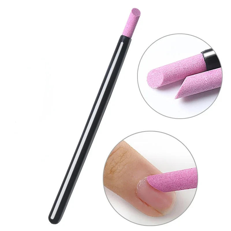 Description Picture 5 of itemPortable Quartz Grinding Sanding Pen Nail Cuticle Pusher Dead Skin Remover Pushers Nail Polish Manicure Stick Nail Files Tools