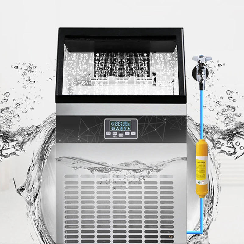 Description Picture 2 of itemIce Cube Maker Commercial Use Refrigeration Equipment Capacity Edible In Intercooled Milk Tea Shop Cooler Machine