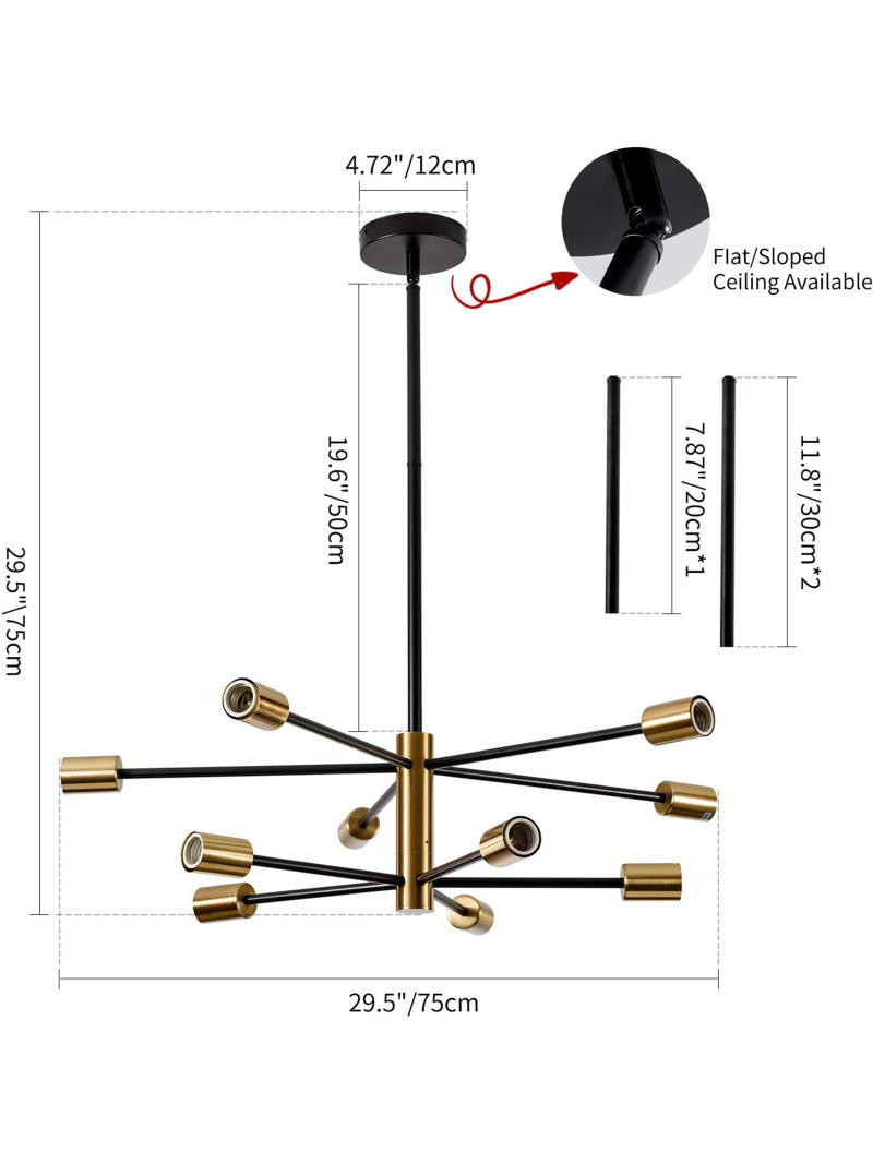 Description Picture 5 of itemNordic LED Chandelier Minimalist Magic Bean Pendant Lights For Living Room Bedroom Restaurant Hotel Indoor Decorative Lighting