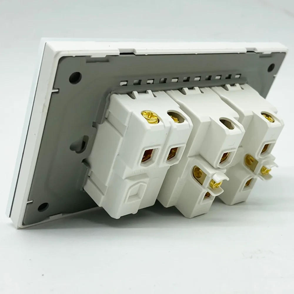 Description Picture 6 of itemBrazil Plug Wall Socket 20A USB Tomada&Type C Power Pressure SwitchTempered Plastic/Glass Panel Position Jack Outlet Home Office