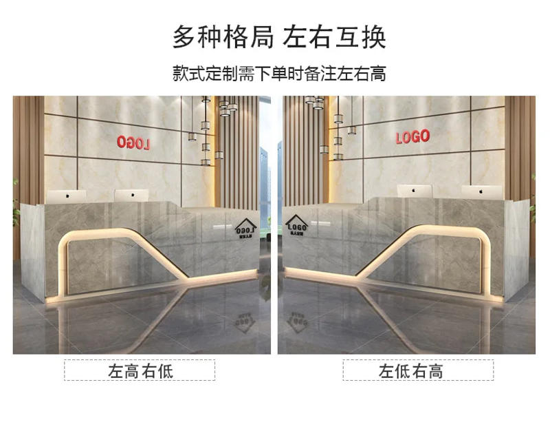 Description Picture 5 of itemConsable Modern Reception Desk Computer European Information Cashier Table Lectern Mostrador Tienda Garden Furniture Sets