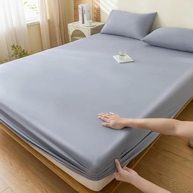 Description Picture 6 of itemSet of Sheets and Covers for Bed Solid Color Fitted Double Free Shipping Waterproof Adjustable a Square and Half