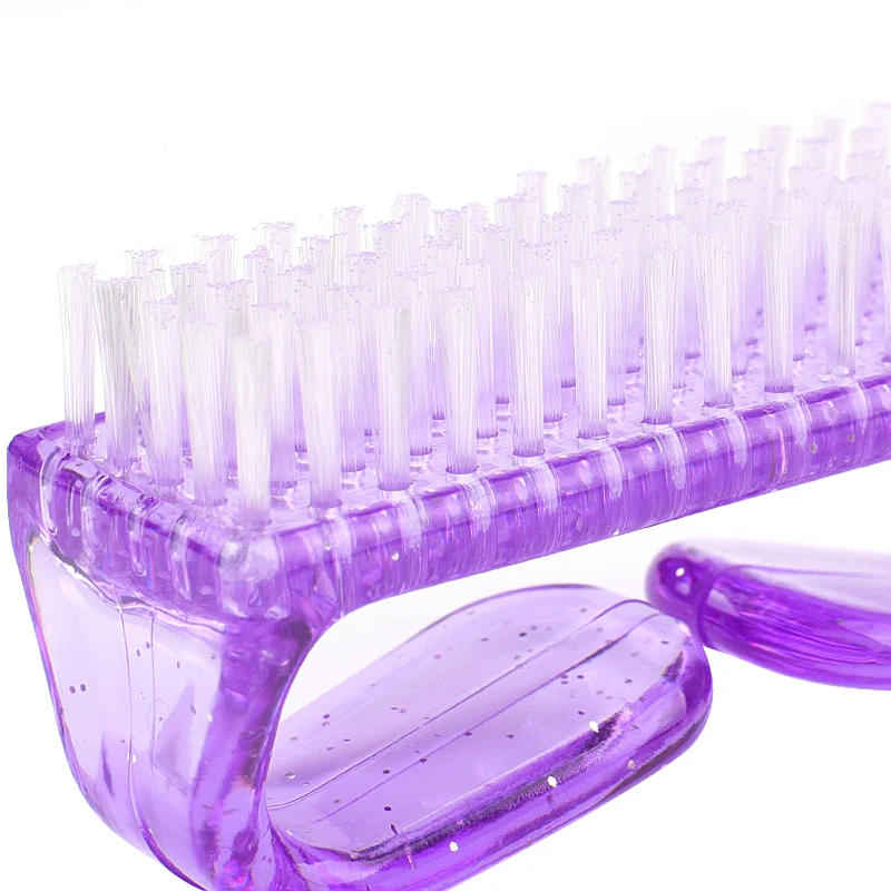 Description Picture 6 of item4Pcs/Lot Plastic Handle Grip Nail Brush Cleaning Brushes Kit Hand Fingernail Brush Cleaner Scrubbing Pedicure For Toes And Nails