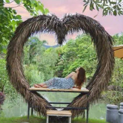 Bird's nest outdoor hanging swing hanging chair hotel B&B scenic area punch wedding photo props