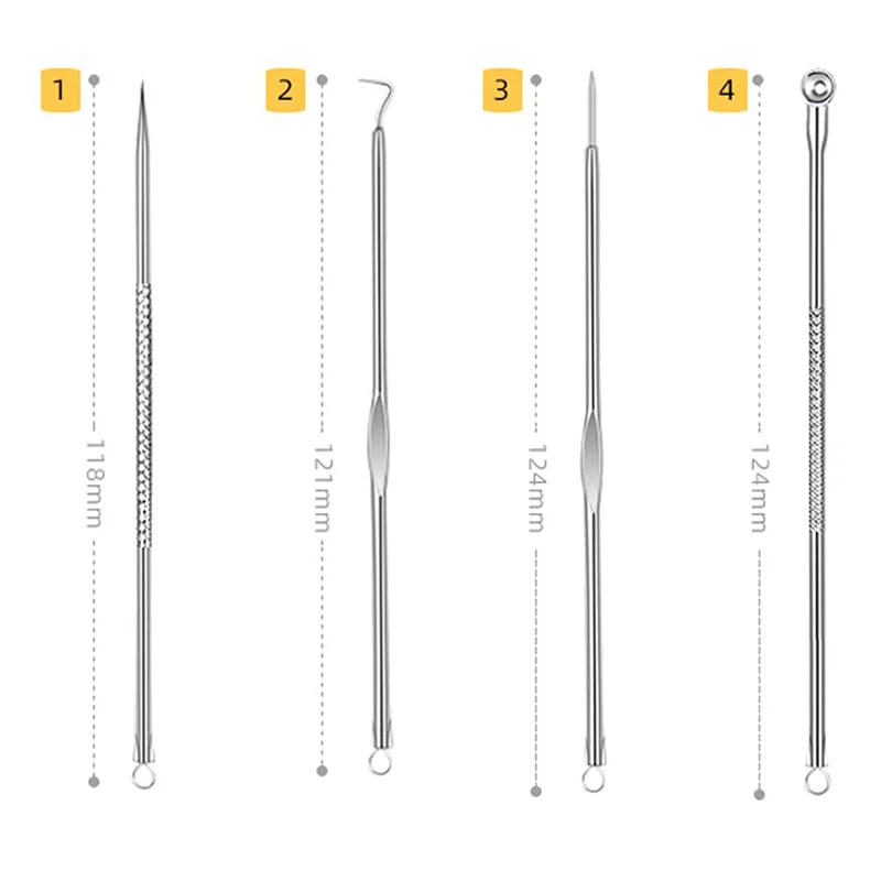 Description Picture 6 of itemBlackhead Remover Squeeze Acne Needle Tweezers Alema Blackheads Cell Clip 5 Extractor Pimples Comedon Black Dots Nose Sebum Tool