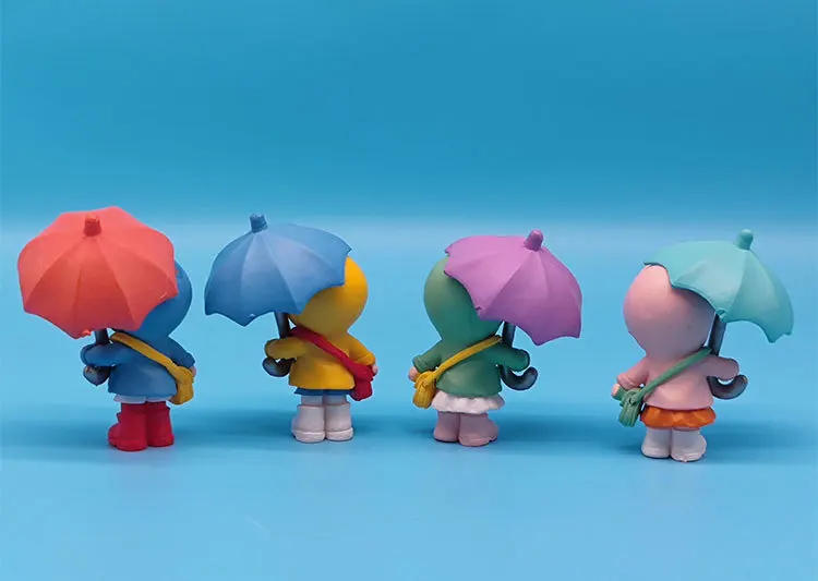 Description Picture 4 of itemCute Umbrella Couple Car Interior Decoration Action Figures Auto Rearview Mirror Dashboard Ornaments Doll Landscape Crafts 1pc