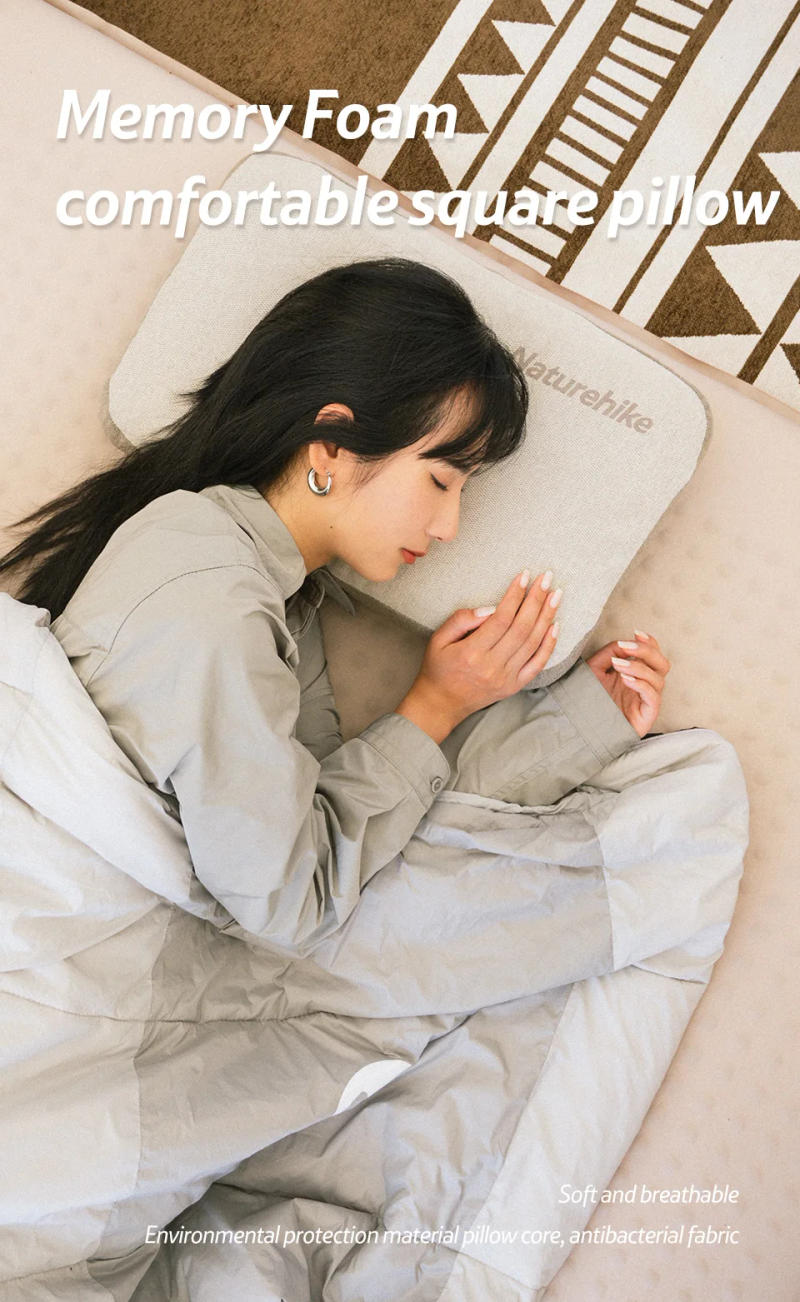 Description Picture 3 of itemNaturehike outdoor camping Antibacterial fabric foldable memory foam comfortable square pillow