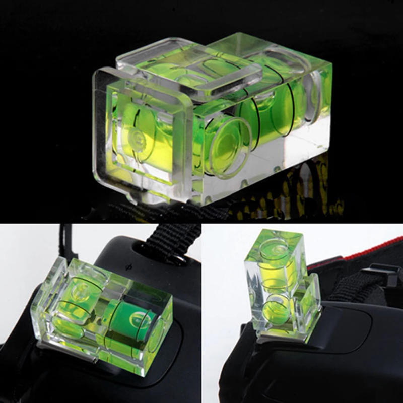 Description Picture 2 of itemHot Shoe Fixed Bubble Spirit-Level 3D Spirit-Level For Canon/Nikon/Pentax DSLR Camera Photography Accessories
