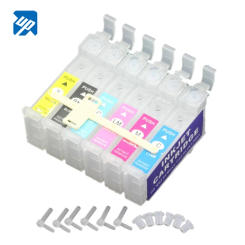 6pcs Empty CISS ink Cartridges for EPSON R1390 R1400 R1410 R260 R265 R270 R360 R380 R390 1390 1400 1410 1500 1500W 1430