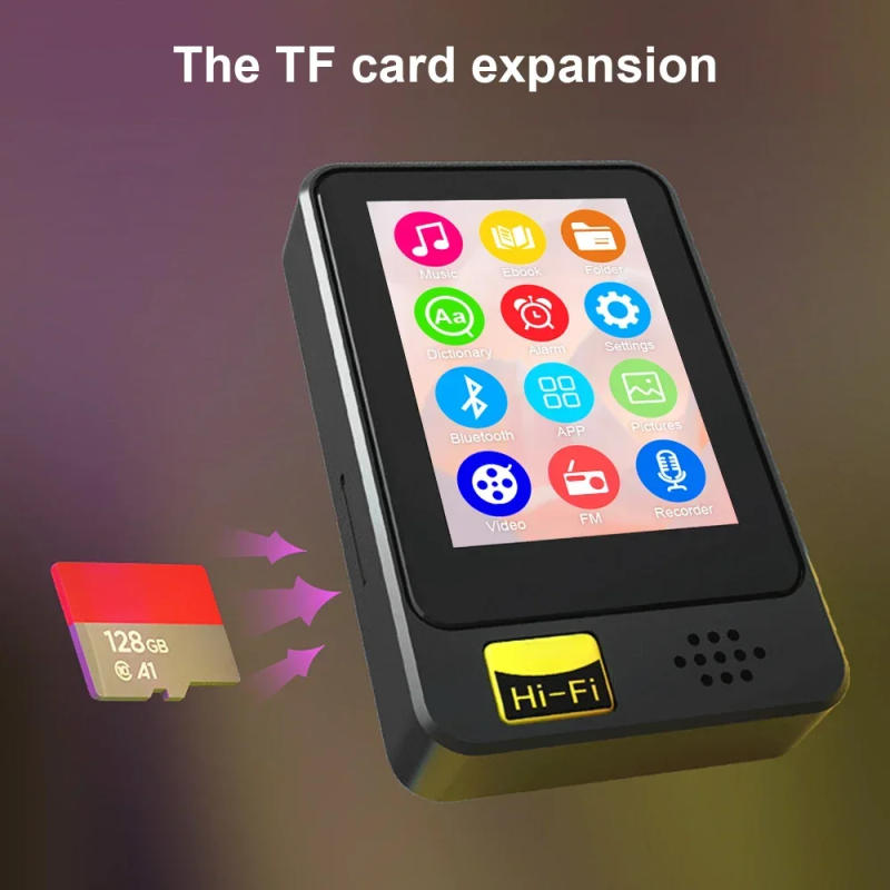 Description Picture 6 of item1.8 Inch Full Screen MP3 Player HIFI Bluetooth-compatible 5.2 Speaker Music Player MP4 Video Playback FM Recorder For Walkman