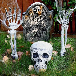 Halloween Skeleton Skeleton suit Ghost Festival Decoration Props Artificial Human Body Plastic Skull Ornaments