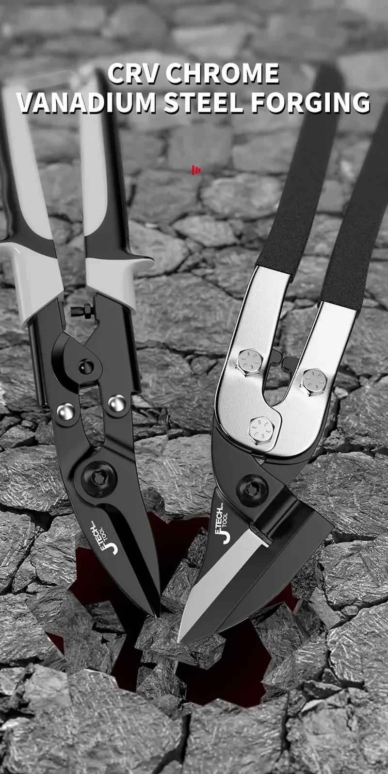 Description Picture 6 of itemProfessional Industrial Shears:Stainless Steel Scissors Tin Snips for Metal Sheet & PVC Pipe Cutting