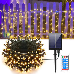 100M Multi Color Solar Lights String with Solar Panel Waterproof Garden Night Lighting Lamp Christmas Holiday Solar Light Decor
