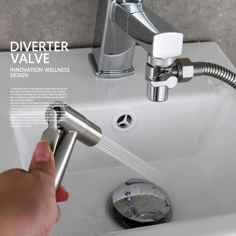 Description Picture 6 of itemBathroom Faucet Adapter - Water Tap Connector with Diverter Valve for Kitchen Sink Toilet Bidet Shower Accessories
