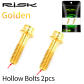 2pcs Hollow Golden
