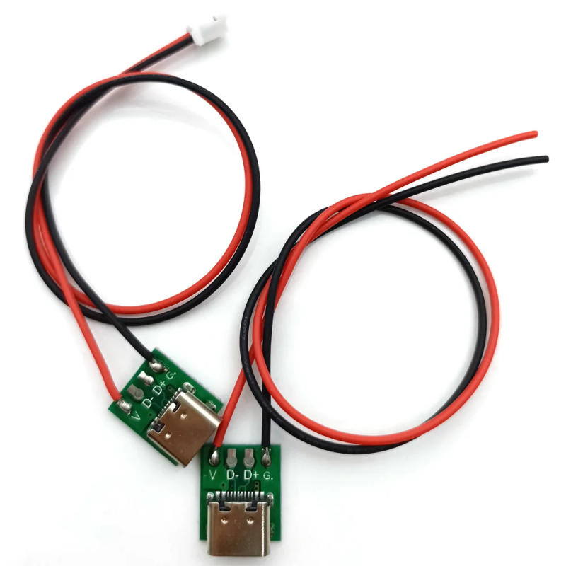 Description Picture 5 of itemType-c PCB with cabel Converter Adapter Micro USB to DIP female connector Breakout Board charging cable soldering board Socket