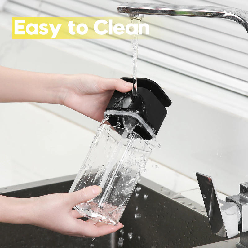 Description Picture 6 of itemDish Soap Dispenser Set with Sponge Holder for Kitchen Sink 15oz Clear Bottle with Black Rust Proof Pump Dish Liquid Dispenser