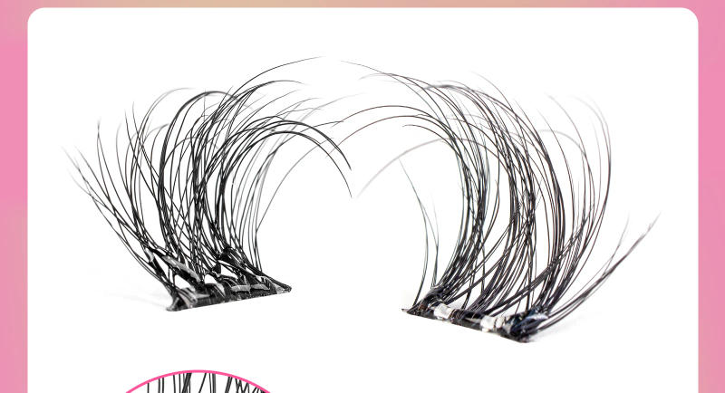 Description Picture 4 of itemVYRILA Self Adhesive Eyelashes Cluster Lashes No Glue Needed DIY Lash Extension Soft Glue-Free Individual Lashes