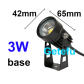3W base 42mm,110V220V