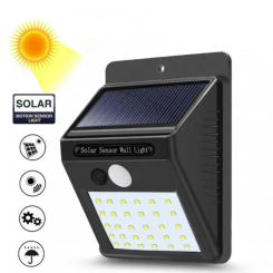 20/30/144 LED Solar Wall Lamp Luminous With Motion Sensor Outdoor Garden Courtyard Waterproof Wall Light