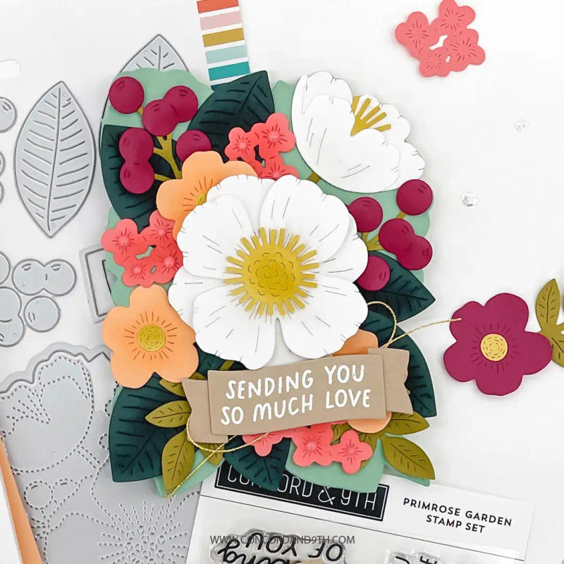 Description Picture 5 of itemPrimrose Garden Clear Stamp Metal Cutting Dies for Making Card Scrapbook Embossed Paper Album Diy Craft Template Decoration 2024