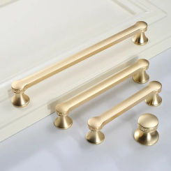 Zinc Alloy Pearl Gold Cabinet Knobs Kitchen Door Handles Drawer Cupboard Door Handle Cabinet Handles for Furniture Hardware