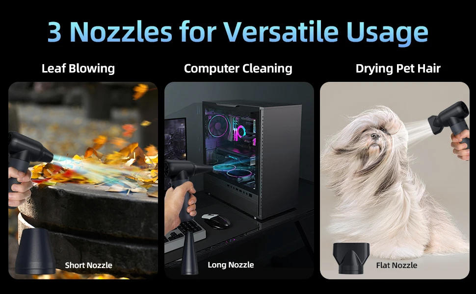 Description Picture 4 of itemMini Turbo Jet Fan 180000RPM Wind Speed 50m/s for Car Dry Keyboard Computer Cleaning Hair Dry High-Performance Electric Blower