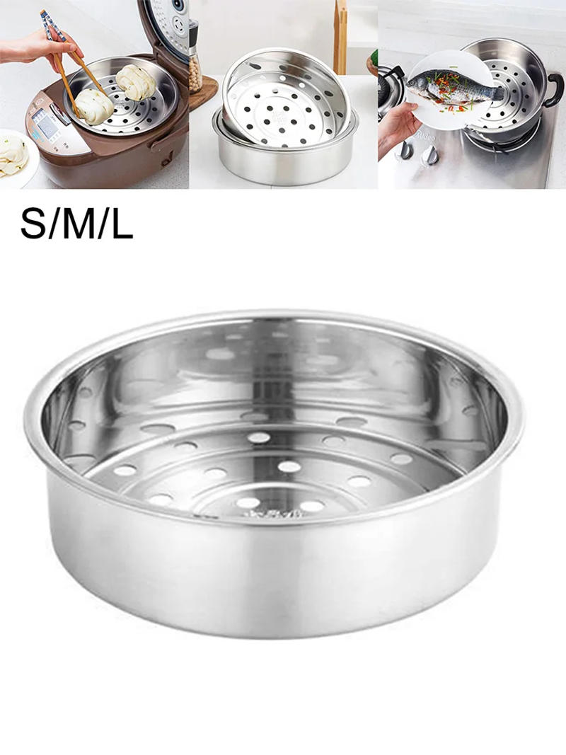 Description Picture 2 of item20/21/22cm Round Steam Basket Rice Cooker Steaming Rack Stand 304 Stainless Steel Steam Stand Kitchen Cookware Parts