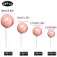 20pcs rose gold
