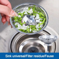 Anti Clog Kitchen Sink Strainer Anti-blocking Floor Drain Plug Drain Filter Food Catcher Tools Hair Clean Up Food Waste Catcher