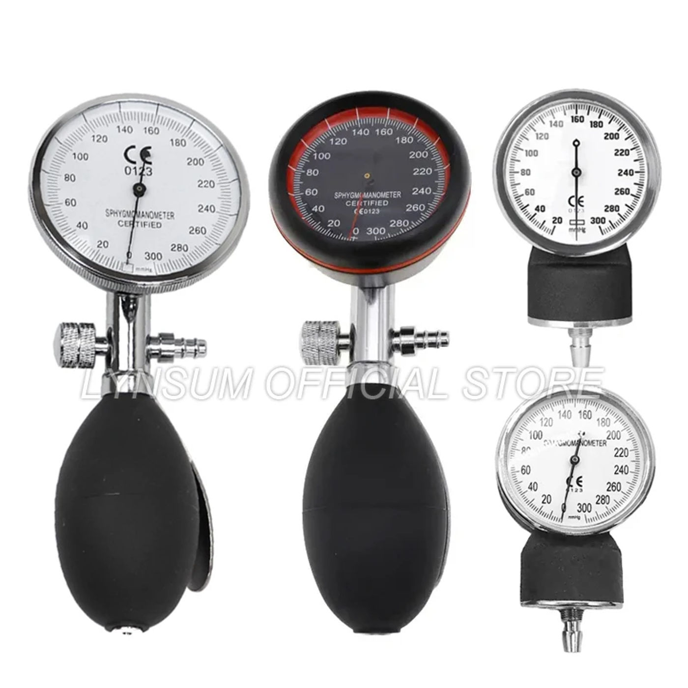 Description Picture 2 of itemMedical Blood Pressure Monitor Gauge Dial Meter Inflation Ball Replacement Accessory for BP Cuff Arm Aneroid Sphygmomanometer