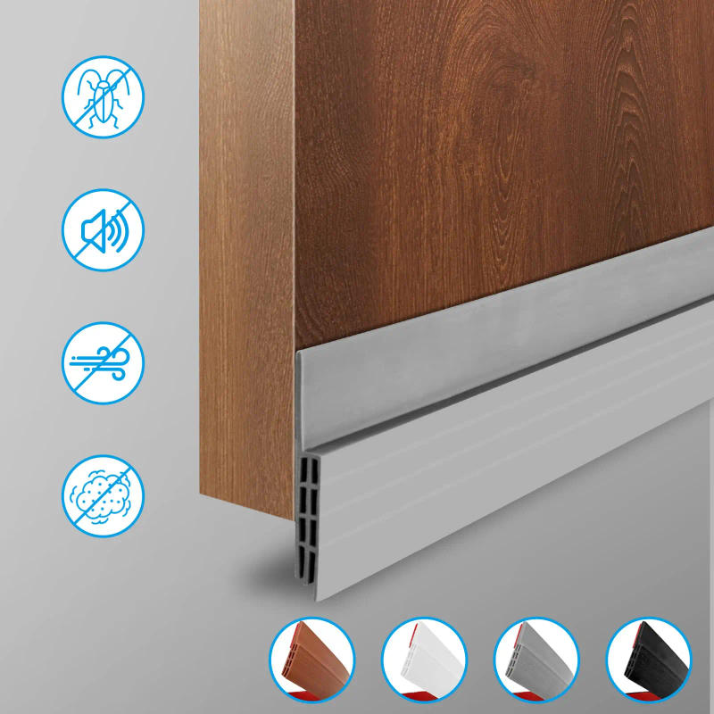 Description Picture 3 of itemDoor Draft Stopper Under Door Seal Cutable Soundproof Door Sealing Strip Adhesive Under Door Sweep Dust and Noise Insulation Wea