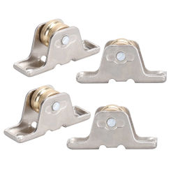 4 Pcs Window Coverings Curtain Rollers Rod Slides for Pulley Mute Doors and Windows Rail Track Wheel