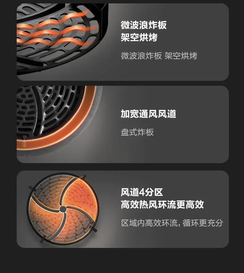 Description Picture 4 of itemVisible air fryer 5L large capacity oil-free steam fryer intelligent household air fryer  airfryer machine