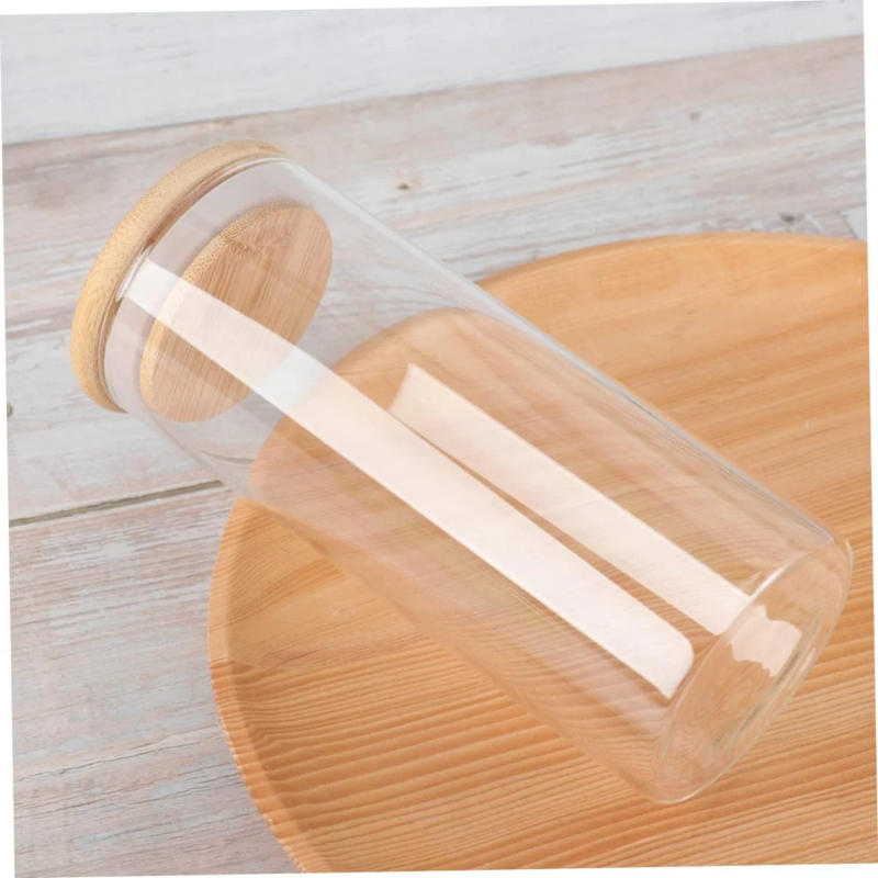 Description Picture 5 of itemHot Cocoa  Supplies Glass Food  Jars Glass Container Airtight Glass Canister Desk Dispenser Pantry Organization and  Glass  Cont