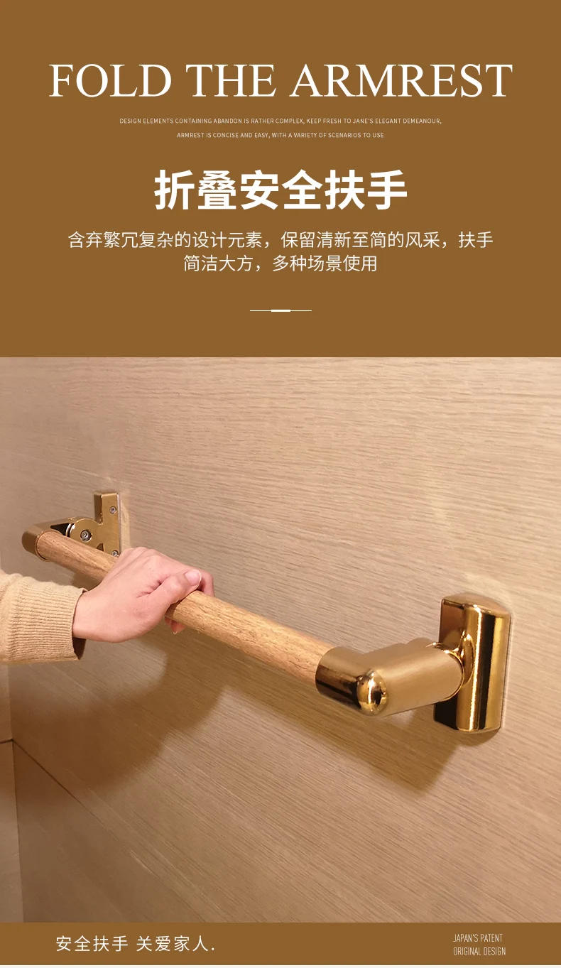 Description Picture 2 of itemSafety Rod Bathroom Support Bar Vacuum Suction Cups Accessories Zinc Alloy Handrail Handrail Staircase Equipment Aluminum Stairs