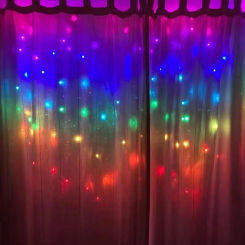 RGB 3x3/2/1m Curtain LED Light Christmas Decoration Holiday Home Bedroom Wedding Fairy Garland Lamp USB Plug with Remote